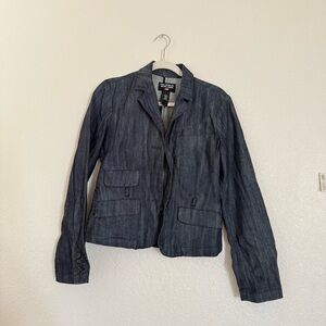 Vintage Women’s Large RALPH LAUREN POLO JEANS CO. blue jean JACKET Coat